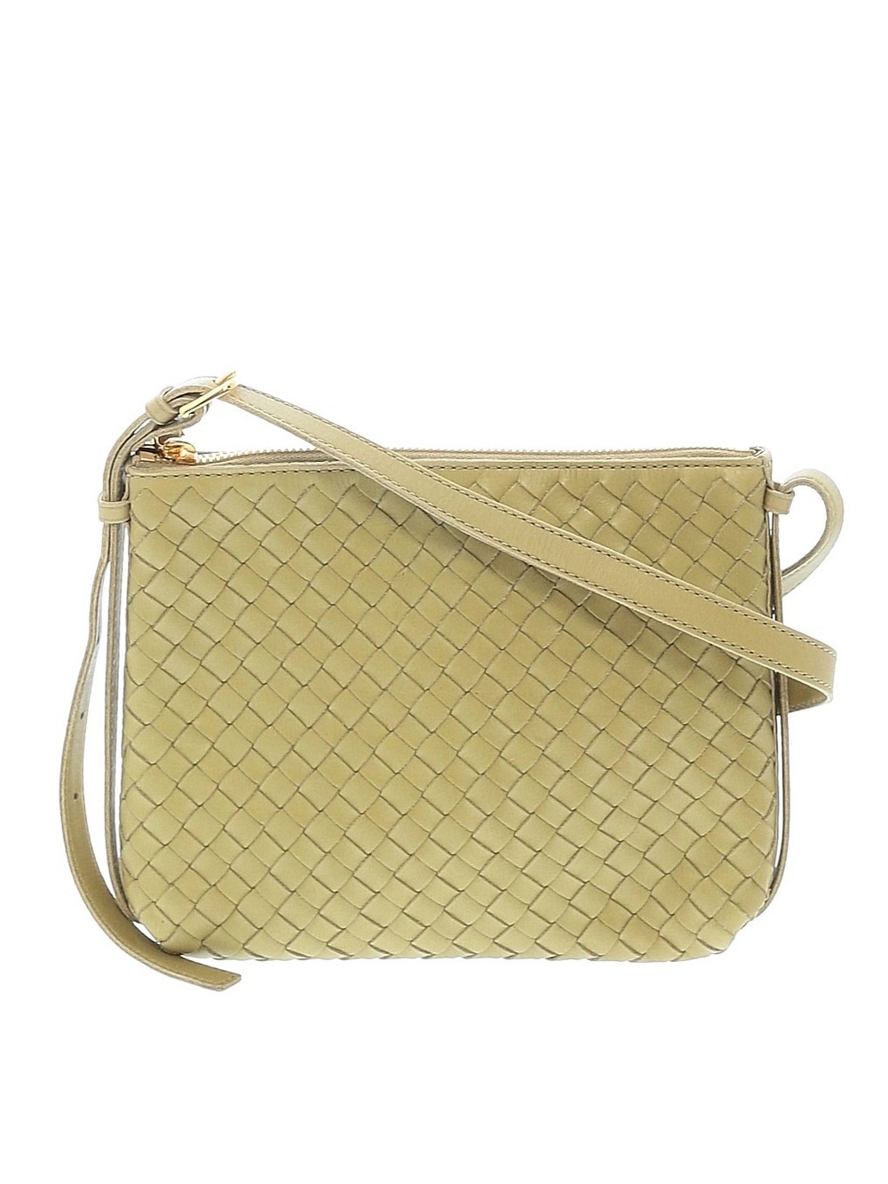 Madewell Olive Green Woven Leather Crossbody